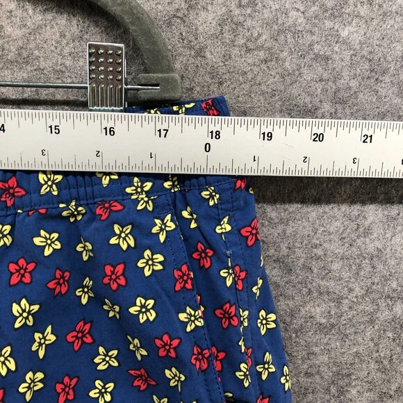 J. Crew 6'' Stretch Eco Swim Trunk Mens XL Jumping Flowers Blue Floral Lined - Picture 4 of 10